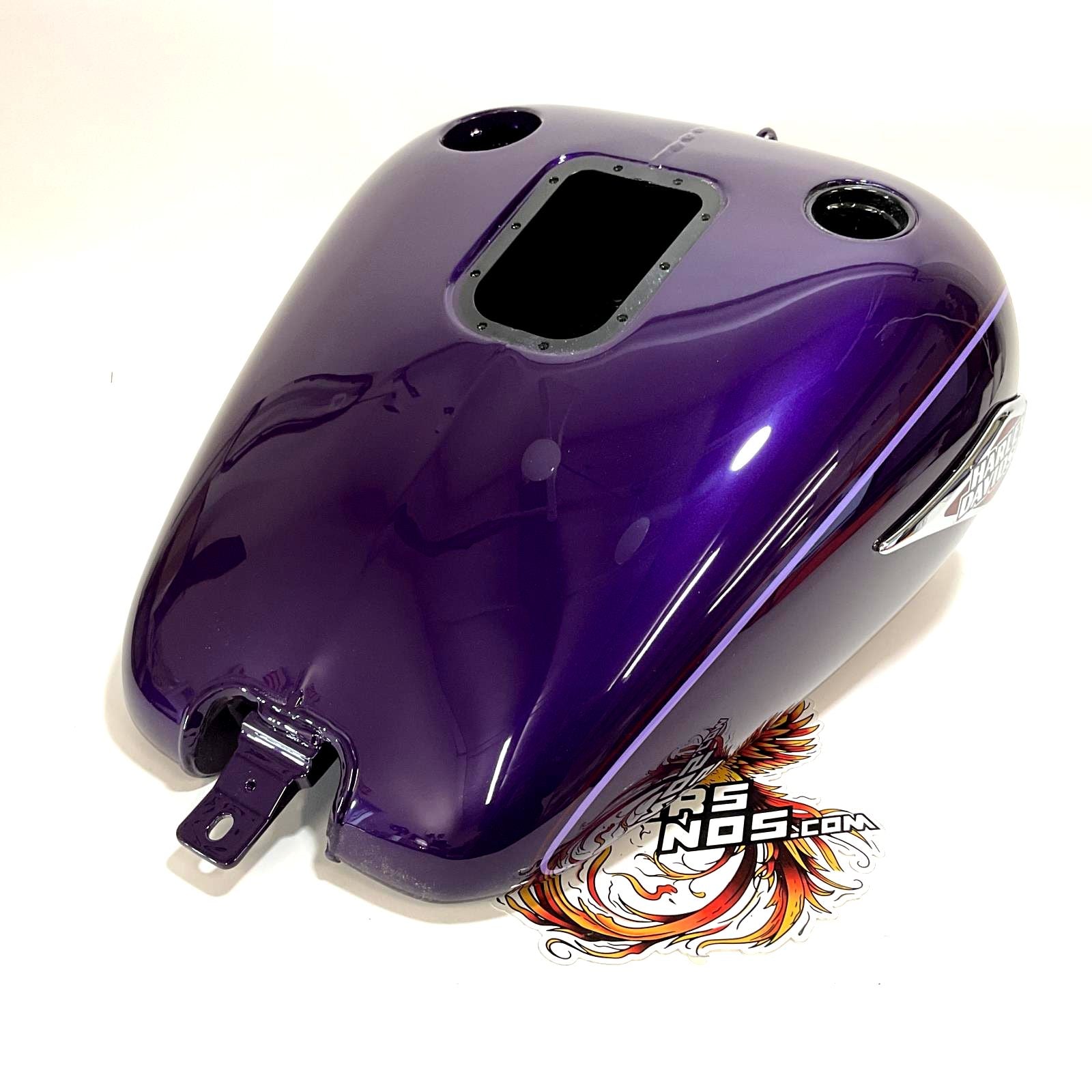 NEW Harley 2008-2010 Softail Gas Fuel Tank Concord Purple Pin Stripe 6