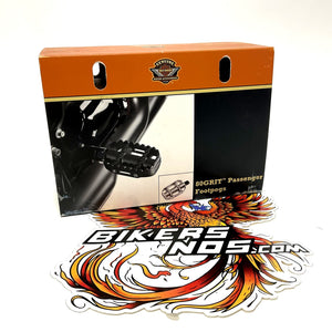 NEW Genuine Harley 2018up Softail Black 80GRIT Passenger Footpegs 50501605