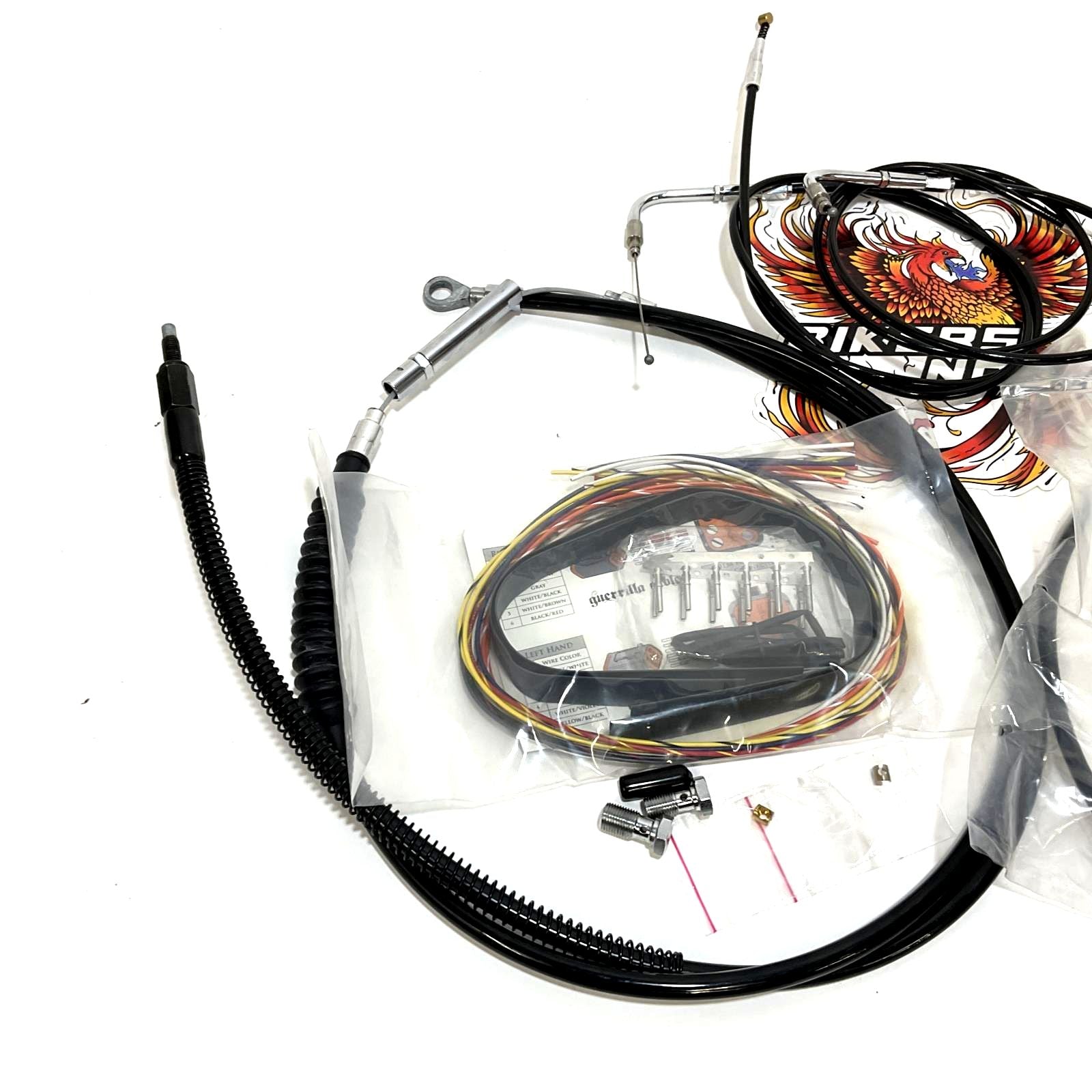 LA Choppers 2000-2006 Harley Softail cable Kit 10