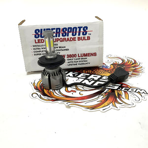 NEW SuperSpots LED Harley Headlight Conversion H4 3800 Lumens 44171