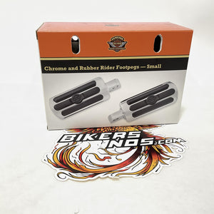 New Harley Davidson Chrome and Rubber Custom Footpegs 50131-95A