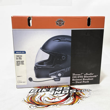 NOS Genuine Harley Boom Audio 20S Bluetooth Helmet Dual Headset Pack 76000740A