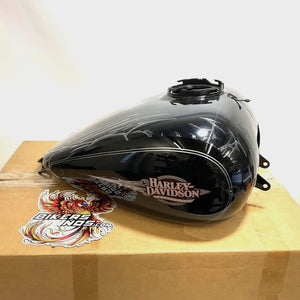 New Genuine Harley 2008-2023 Touring Vivid Black W/PS Fuel Tank 61360-08BHY