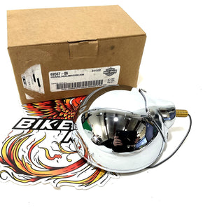 NEW Genuine Harley 4.5" Auxiliary Fog Passing Lamp Chrome Housing light 69567-06