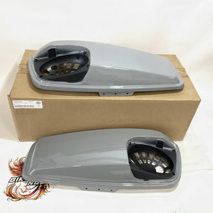 NEW OEM Harley 2014up Touring Speaker Lids Billiard Gray 90202792EXU