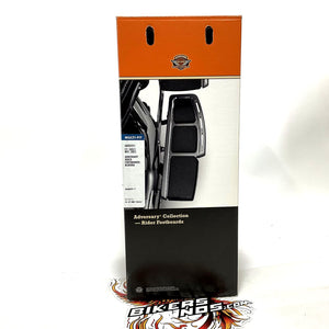 NEW Genuine Harley Adversary Black Orange Rider Footboards 50502251