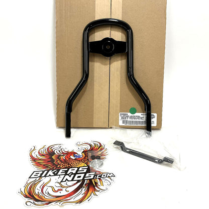 NEW Genuine Harley Black 12" Low Mini-Medallion Style Sissy Bar Upright 52300024