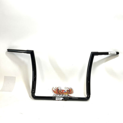 NEW Harley Black Batwing Chizeled Handlebar 12" Ape 1.25" Gloss Black 55800863