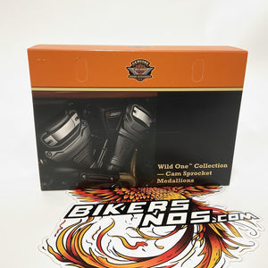New Genuine Harley 2021 Up RA RH Wild One Cam Sprocket Medallions 14101557