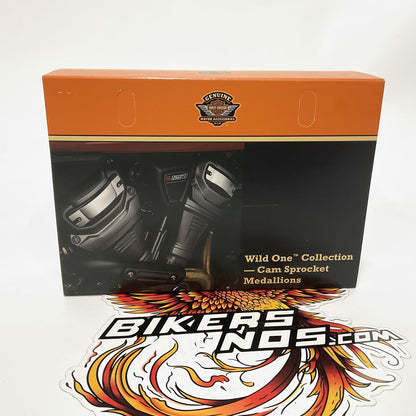 New Genuine Harley 2021 Up RA RH Wild One Cam Sprocket Medallions 14101557