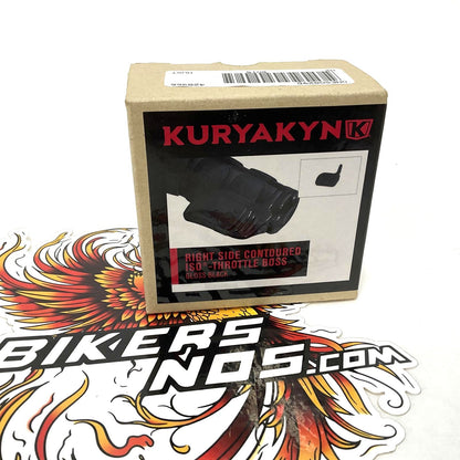 Kuryakyn Throttle Boss For ISO Grips Right Contoured Black 0634-0313 6318