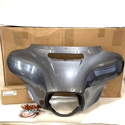 NOS Genuine Harley 2014 Up Touring Front Fairing Charcoal Pearl 57000381DTH