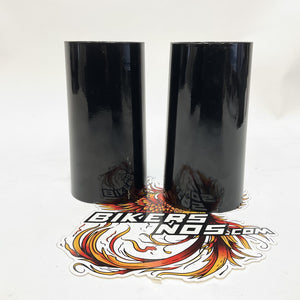 Genuine Harley 1980-2013 Touring Gloss Black Upper Fork Slider Covers 45591-02