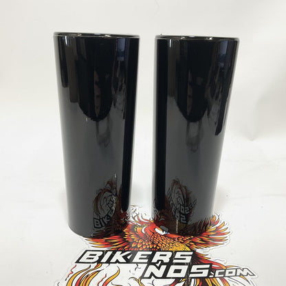 Drag Specialties 1949-2017 Harley Fork Slider Covers Gloss Black 0411-0045