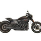 Bassani Xhaust 2018 Up Softail 2-into-1 Road Rage Exhaust System Black 1S94RB