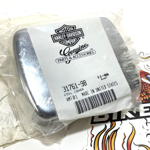 NEW Genuine Harley 1340 Evolution Dyna FXD Models Chrome Coil Cover 31761-98