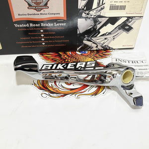 NOS Genuine Harley 2004-2013 Sportster Chrome Vented Rear Brake Lever 42993-04