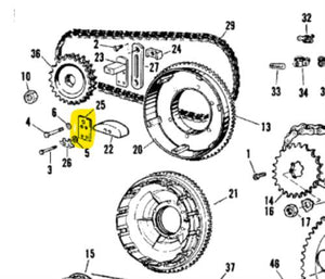 NOS Genuine Harley Chain Tensioner Plate 1965-2000 Big Twin 39993-65