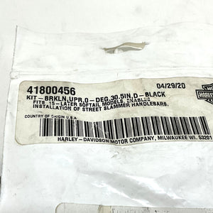 NOS Genuine Harley 2015 Up Softail Black 30.5" 0° Upper Brake Line 41800456