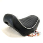 NICE! Custom Harley 1987-1994 FXR FXLR Vintage Seat With White piping Trim