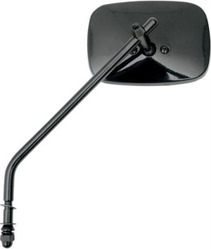 Drag Specialties Die Cast Mirror Long Stem Gloss Black 0640-0657