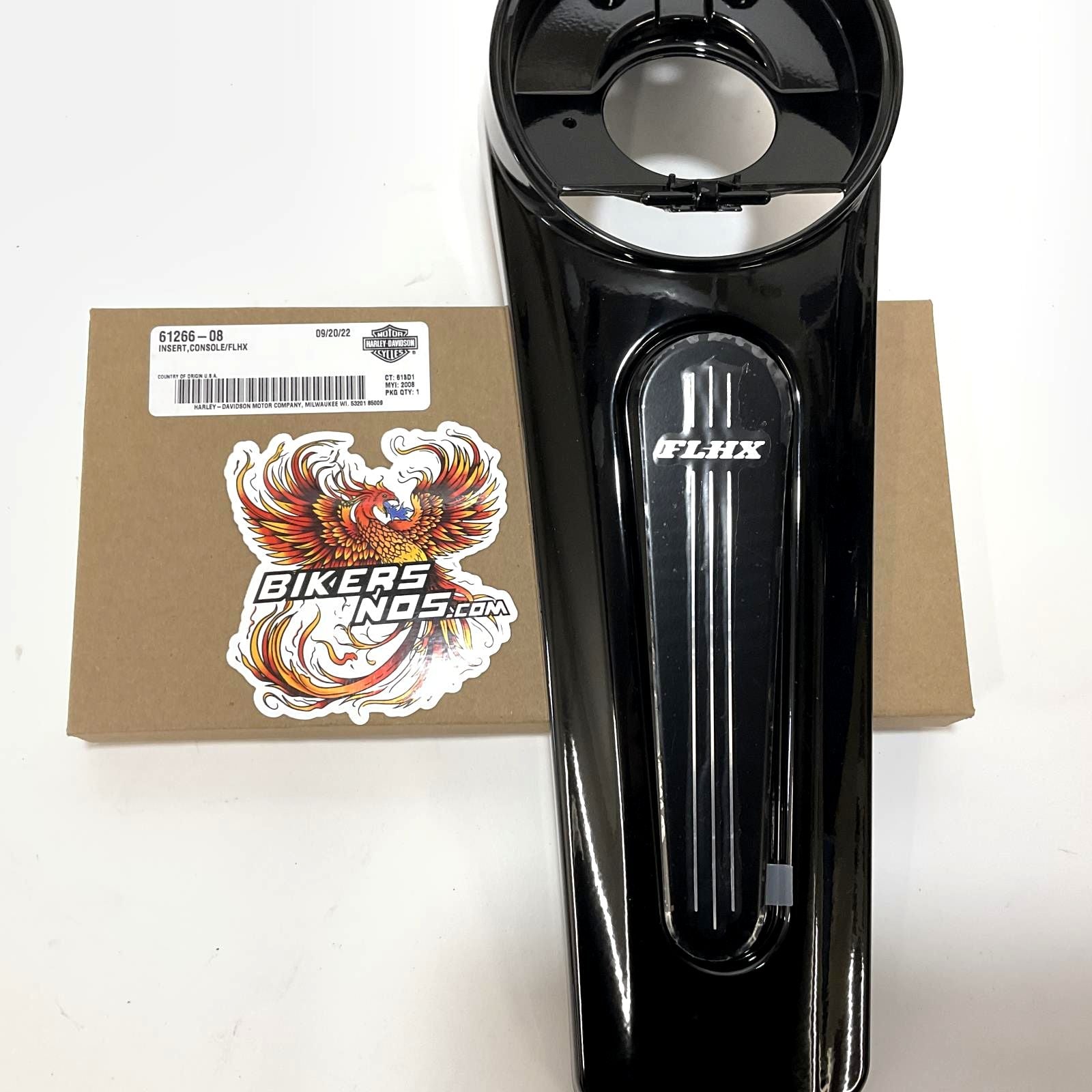NEW Genuine Harley 2009-2024 FLHX Black Console Insert Medallion 61266