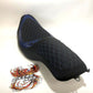 Mint Mustang Revere Runner Vent Flake Blue Seat 2008-2023 Harley Touring 74113MB