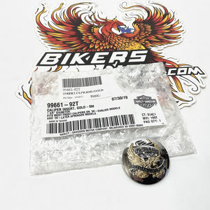 NEW Genuine Harley Chrome Live to Ride Brake Caliper Insert 1.375"  99661-92