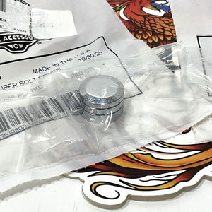 NOS Genuine Harley Davidson Set Of 2 Chrome Caliper Bolt Covers 43227-03