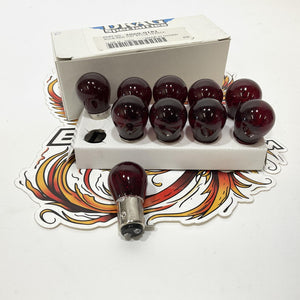 Drag Specialties 1157 Red Signal Bulb - 10 pack 2060-0181
