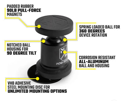 Mob Armor MobNetic Maxx Magnetic Dashboard Phone Mount MOBN-PR-BLK