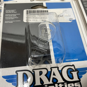 Drag Specialties 7 Pack 3157 Wedge Bulb Dual-Filament White 7805-2000