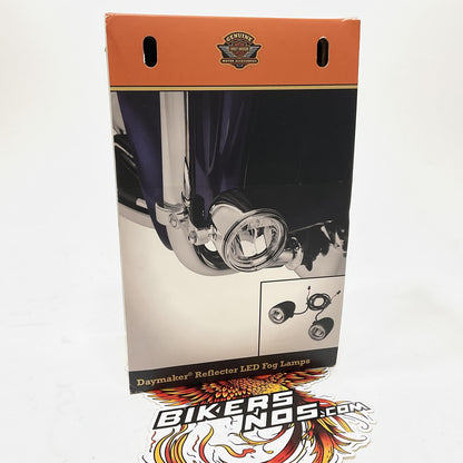 NEW Genuine Harley Touring Gloss Black Daymaker Reflector LED Fog Lamps 68000092