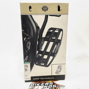 NEW Genuine Harley 2000up Touring RAW Silver 80GRIT Rider Footboards 50501602