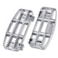 NEW Genuine Harley 2000up Touring RAW Silver 80GRIT Rider Footboards 50501602