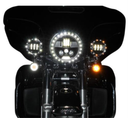 Custom Dynamics Harley Touring ProBEAM LED Headlamp 7" - Black PB-7-B