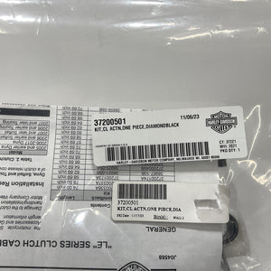 NEW Genuine Harley 72.75 Diamond Black 6 speed Twin Cam Clutch Cable 37200501