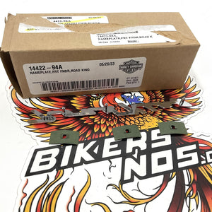 New Genuine Harley 1994-2013 Road King Fender Nameplate Badge 14422-94A