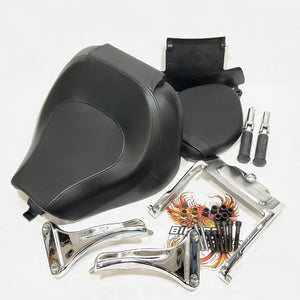 VERY NICE ! Genuine Harley Softail Rocker C/CW Seat Kit 51476-08 51935-08