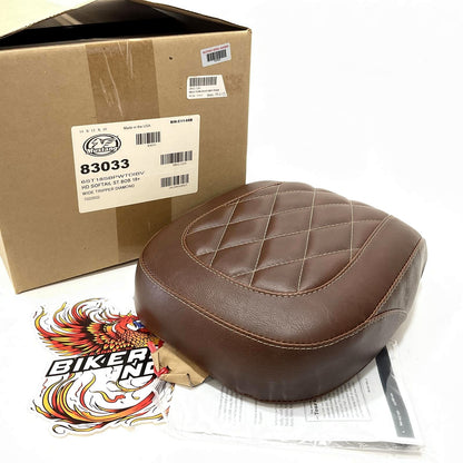 Mustang Brown Wide Tripper Passenger Seat 2018up Harley Street Bob FXBB 83033