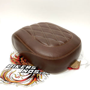 Mustang Brown Wide Tripper Passenger Seat 2018up Harley Street Bob FXBB 83033