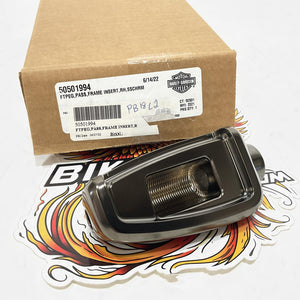 NOS Genuine Harley 2021 Touring CVO Right Scorched Chrome Footrest 50501994