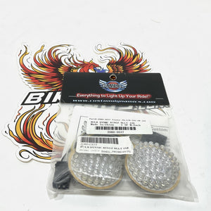 Custom Dynamics Front Amber Ringz LED Light Turn Signal JAE CVO Harley 2060-0537