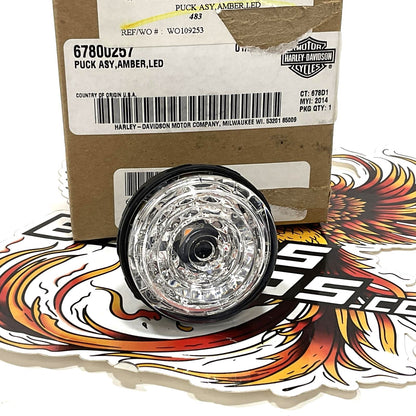 NOS Genuine Harley 2016-2023 CVO Led Amber Puck Light 67800257