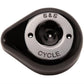 S&S Cycles Teardrop Black Stealth Air Cleaner Cover 1014-0291 170-0531