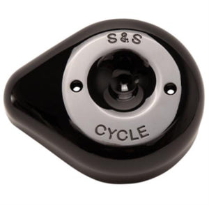 S&S Cycles Teardrop Black Stealth Air Cleaner Cover 1014-0291 170-0531