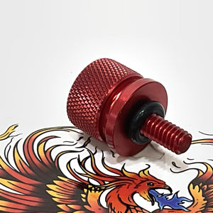 Crossthread 1/4x20 Red Seat Bolt UP-001-RED