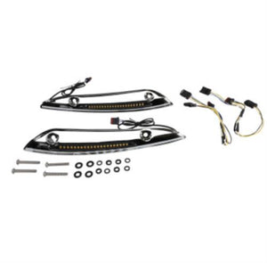 Custom Dynamics Chrome LED 2014-2023 Road Glide Windshield Trim CD-RG-SWT-AW2-C