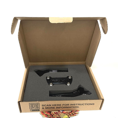 Thrashin Supply Harley 6.5" Pull Back OG 1" Handlebar Risers Black TSC-6525-1