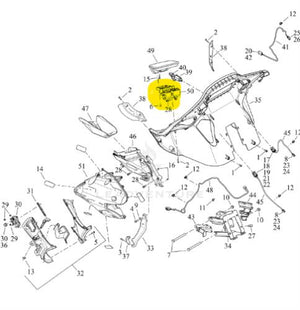NEW Genuine Harley 2015-2023 Road Glide Left Media Door Hinge 76000436